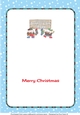 Crazy Scottish Christmas Puddings with big sign DAUGHTER & SON IN LAW decoupage insert