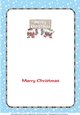 Crazy Scottish Christmas Puddings with big sign CHRISTMAS decoupage insert
