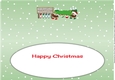 Crazy Christmas Puddings taking the Christmas tree home NIECE AND FAMILY large dl insert