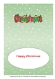 Crazy Christmas Trees playing football CHRISTMAS 5x7 insert
