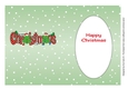 Crazy Christmas Trees playing football CHRISTMAS 5x7 portrait insert