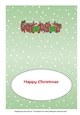 Crazy Christmas Trees playing football GRANDDAUGHTER 5x7 insert