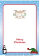 Elves Carol Singers decoupage insert
