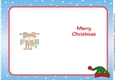 Christmas Elves with Mistletoe decoupage insert
