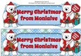 Monty Polar Bear and friend Merry Christmas from MONIAIVE large dl