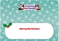 Christmas Freddie and Daisy French Bulldogs Merry Christmas from THORNHILL large dl insert
