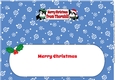 Christmas Freddie and Friend French Bulldogs Merry Christmas from THORNHILL large dl insert