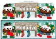 Crazy Scottish Christmas Puddings with big sign MONIAIVE large dl