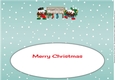 Crazy Scottish Christmas Puddings with big sign MONIAIVE large dl insert