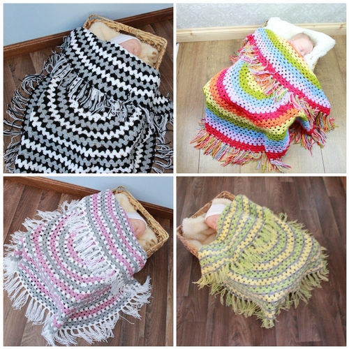 CROCHET PATTERN - granny crochet circle - PDF #330