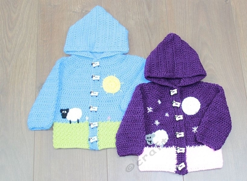 CROCHET PATTERN - baby jacket - 0-3mths, 3-6mths, 6-9mths - UK & USA Terms - PDF - #289
