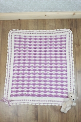 CROCHET PATTERN - baby afghan blanket - UK & USA terms - PDF - #304