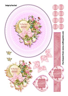 Pink to the One I Love Decoupage