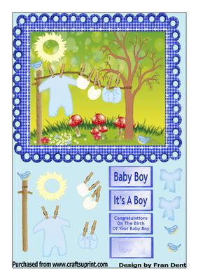 Baby Boy Washing Line