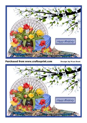 A Vase of Tulips Toppers