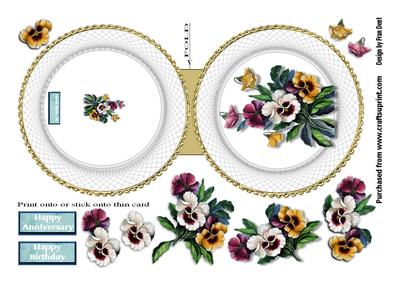 Flower Plate Wobble Card