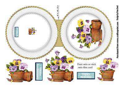 Flower Plate Wobble Card 2