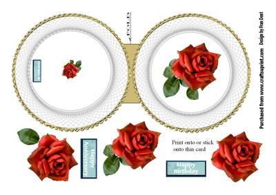 Flower Plate Wobble Card 4