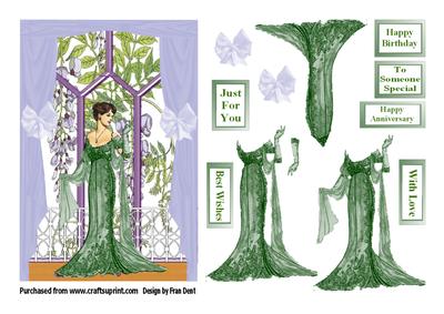 Beauty Amongst the Wisteria Step by Step