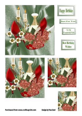 Red Shoes and Roses Pyrimid Stacker