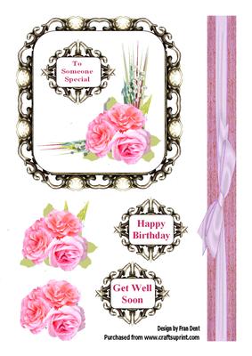Roses in a Fancy Frame