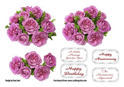 Pink Rose Posy