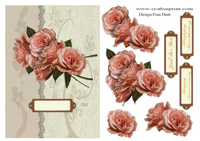 Orange Roses on Coffee Latte