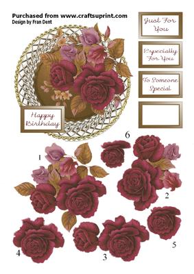 Red Roses on a Copper Plate