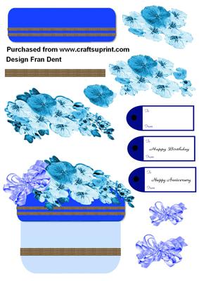 Blue Box Step by Step Card
