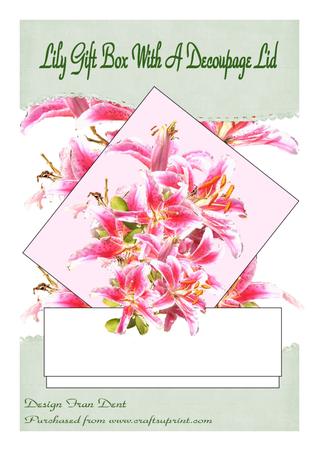 Lily Gift Box with a Decoupaged Lid