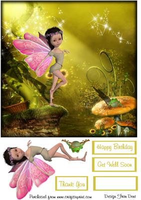 Butterfly Fairy and Frog