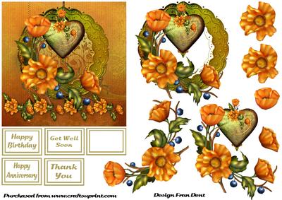 Orange on Gold