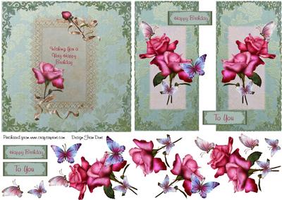 Rose and Butterfly Gatefold