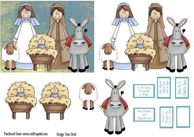 Away in a Manger Quick Card 2