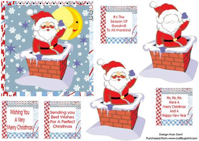 Santa in the Chimney