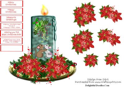 A Christmas Romance Candle