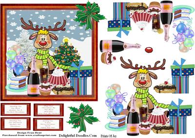 Rudolf Says, 'merry Christmas,' Hic, Hic