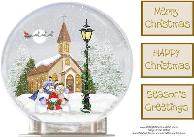 The Night Before Christmas Snow Globe