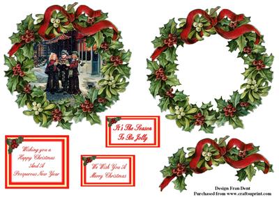 Holly Wreath and Carol Singers