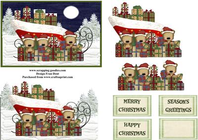 Santa's Little Helpers Loading the Sleigh