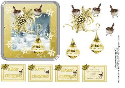 Silver and Gold Amongst the Snow