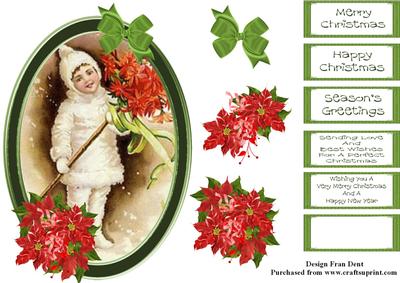 Child with Poinsettias