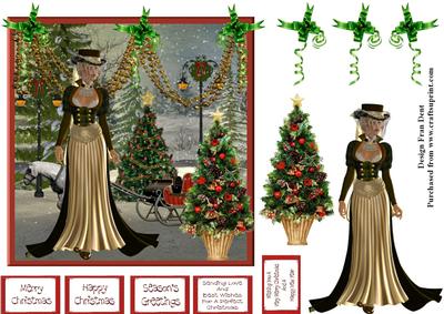 Christmas Golden Girl