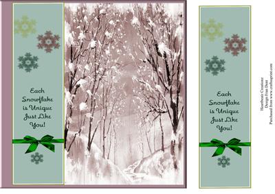 Each Snowflake is Unique - Just Like You 8x8