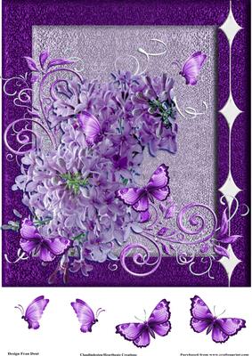 Butterflies Amongst the Lilacs