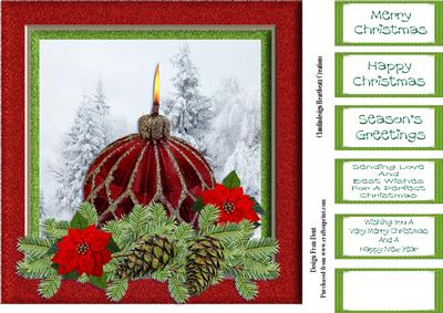 Christmas Candle 8x8