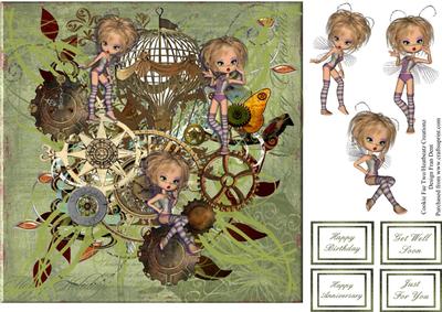 Steampunk Fairies 8x8