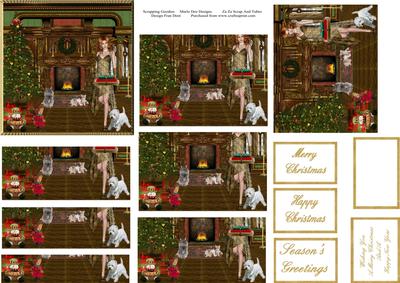 Westie Loves Christmas at Home 2 Bottom Stacker.