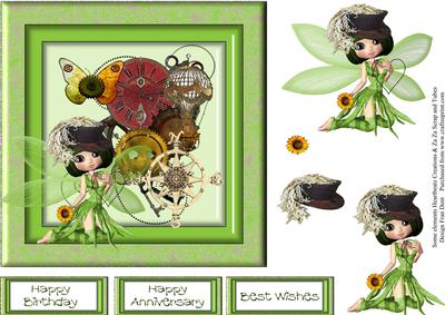 Steampunk Fairy in the Green