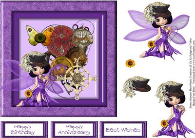 Steampunk Fairy in the Purple